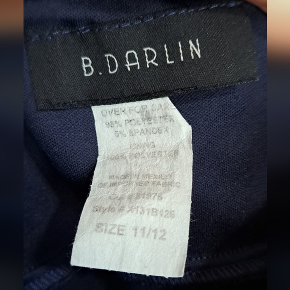 COPY - B Darlin Navy Blue Heartneck Bodycon Mini Cocktail Dress Size 12 - Picture 2 of 6